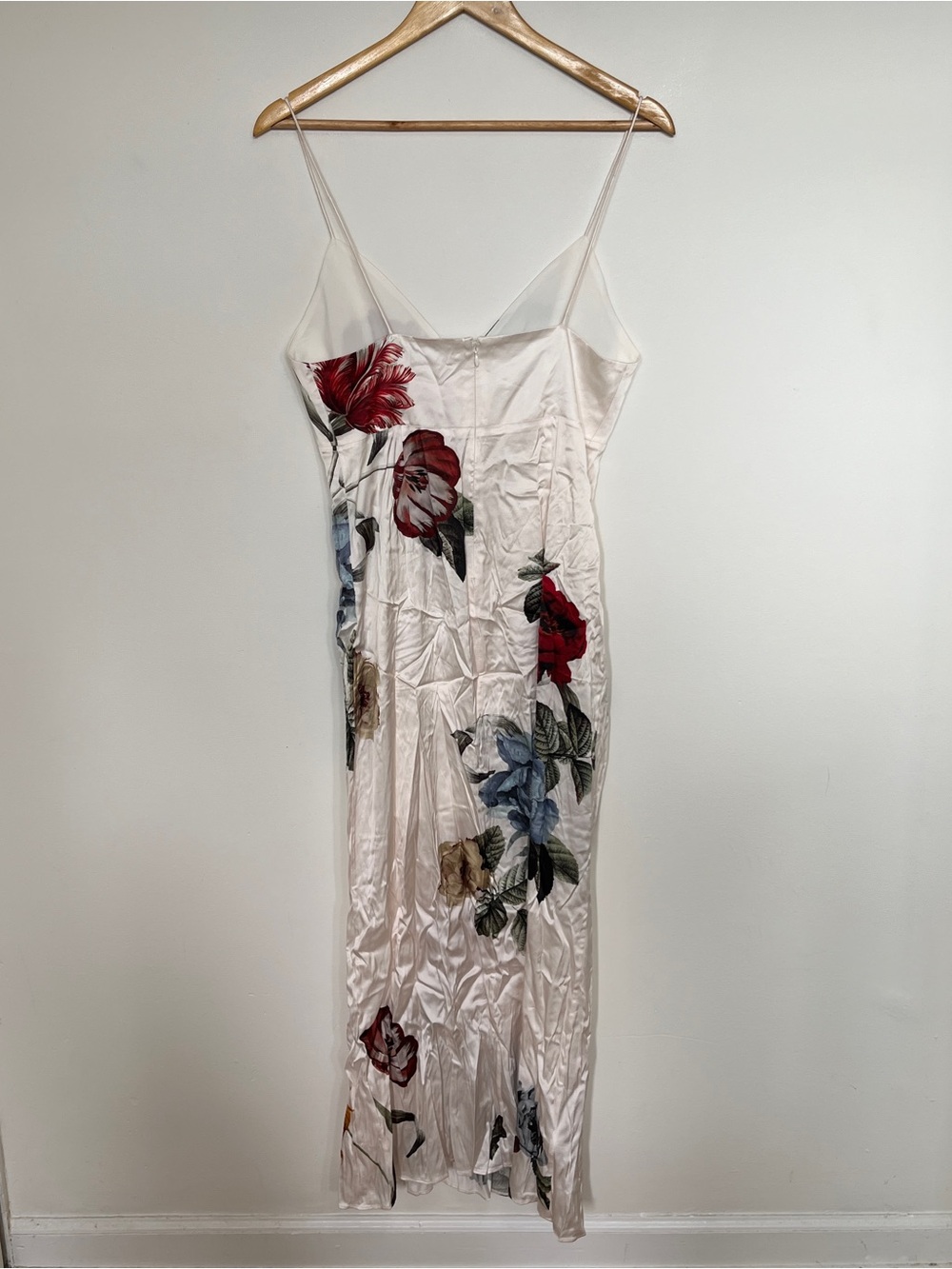 Alice + Olivia Julietta White Floral Rose Slip Dress Provence Size 6 - Picture 8 of 10